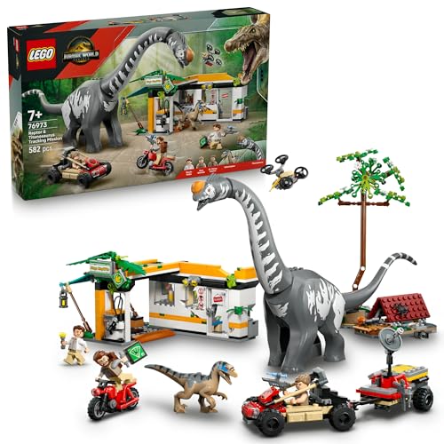 レゴ(LEGO) ジュラシック・ワールド ラプターとティタノサウルス 追い掛ける軍事任務 遊び道具 遊び道具 生まれ落ちる日 差し上げ物 差しつかえる お坊っちゃん 御姉さん 赤ちゃん 7歳 8歳 9歳 小学生 恐竜 科学の科目 立ちはだかる 自動人形 76973