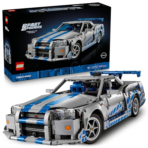レゴ(LEGO) 技法 ワイルド・す早さ 日産地上地平GT-R (R34) 遊び道具 遊び道具 生まれ落ちる日 差し上げ物 差しつかえる 父の日 成人男性 お上さん 車馬 車 ミニカー 母 父 42210