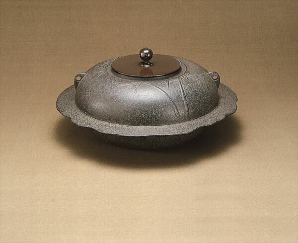 楽天市場】【茶道具/釜/大炉】炉釜 広口政所 菊池政光作（桐箱