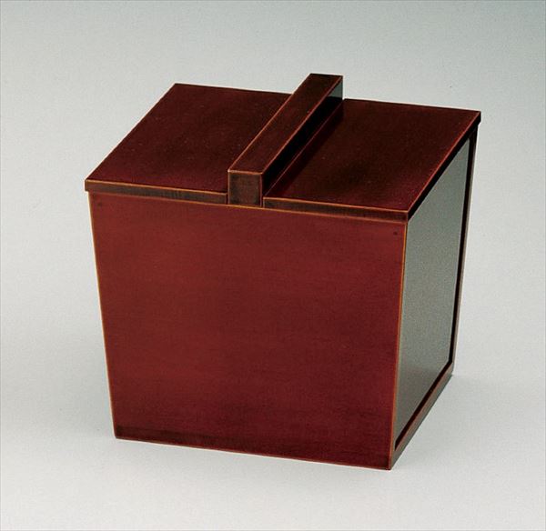 【茶道具/水指/mizusashi/fresh-water container】井戸釣瓶水指 飛騨春慶塗 春次作（紙箱）