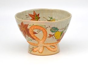 茶碗 灰釉 吹寄 中村良二作（桐箱） 茶道具・湯呑・急須-キッチン用品・食器・調理器具
