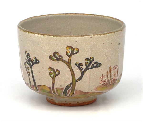 楽天市場】寒川義嵩作 古曽部焼 伊羅保 小茶碗 小ぶり 茶箱用に 木箱