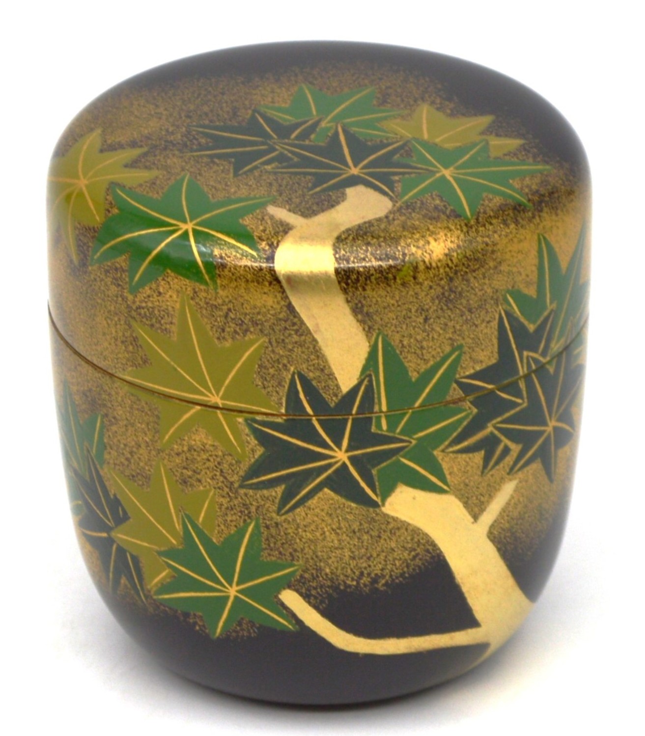 楽天市場】中谷博峰 中棗「桜蒔絵」木箱入 【山中漆器/茶道具/棗