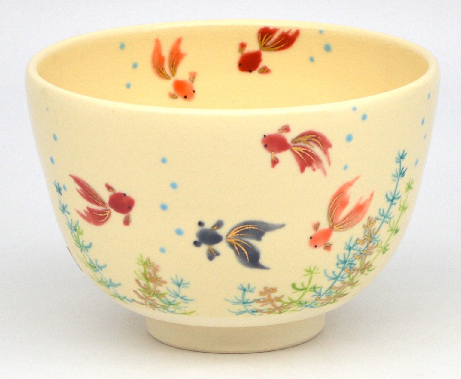 楽天市場】【茶道具】茶碗 色絵 金魚 今岡三四郎 作 桐箱入り : 茶道具