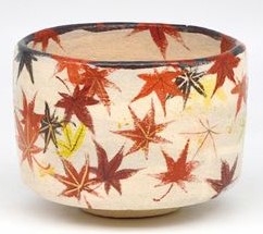 茶碗 槭樹 吉村楽入作（桐箱） キッチン用品・食器・調理器具-茶道具・湯呑・急須