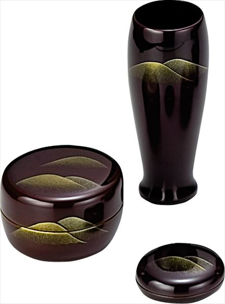 楽天市場】茶箱 塗3点セット（棗・香合・茶筅筒）女桑（木製）幸斎作