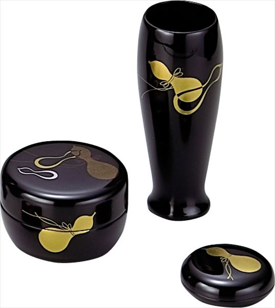 楽天市場】茶箱 塗3点セット（棗・香合・茶筅筒）女桑（木製）幸斎作