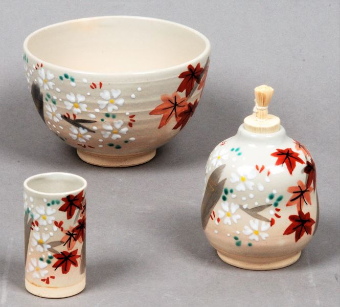 茶道具 三点セット　祥瑞 山水 昭阿彌 （茶碗・振出・茶巾筒）【新品未使用】 Amazon.co.jp: 茶道具 三点セット 祥瑞 山水 昭阿彌 茶碗・振出