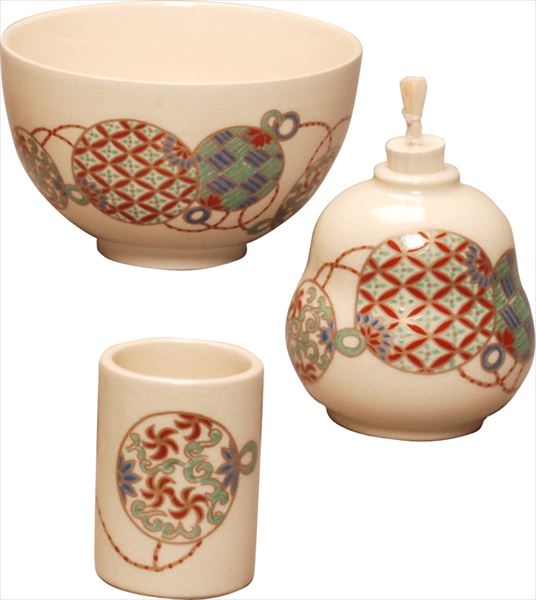 茶道具 三点セット　祥瑞 山水 昭阿彌 （茶碗・振出・茶巾筒）【新品未使用】 Amazon.co.jp: 茶道具 三点セット 祥瑞 山水 昭阿彌 （茶碗振出