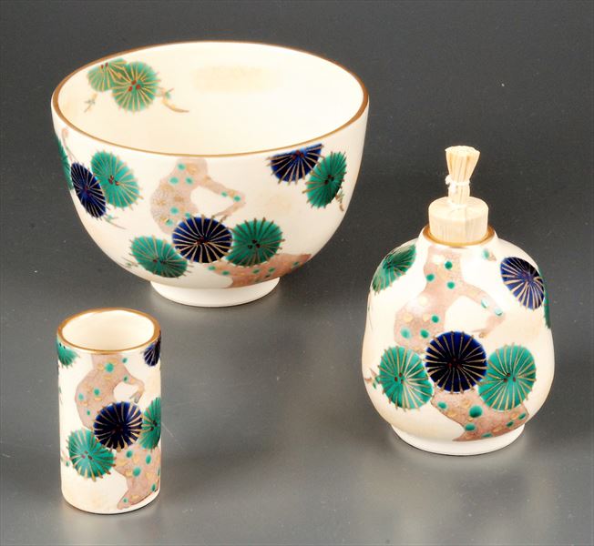楽天市場】茶箱 陶器三点セット（抹茶茶碗/振出/巾筒） 祥瑞