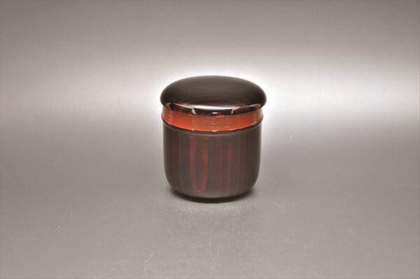 楽天市場】老松茶入（壷々青海波 朱 仕服付）中村宗悦作（桐箱