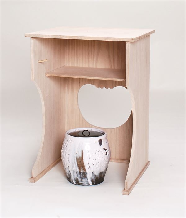 水指、掛分け耳付、味舌隆司作 水指、掛分け耳付、味舌隆司作 水指、掛分け耳付、味舌隆司作 水指、掛