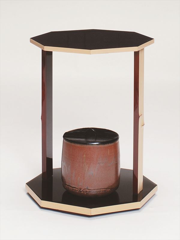 楽天市場】中村宗悦作 淡々斎好写し 螺鈿七宝 天目台 木製 木箱共