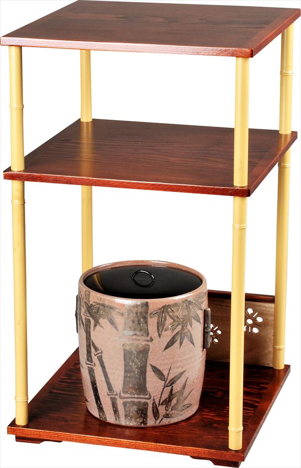 茶道具 渚棚 淡々斎好写 桐木地 竹釘 美品 茶道具 渚棚（なぎさだな）桐木地 淡々斎好写 組み立式