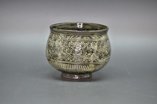 薩摩焼 苗代川 塩笥 塩笥茶碗 茶道具 古美術 古道具 アンティーク 茶碗 cha33-17-y12.jpg