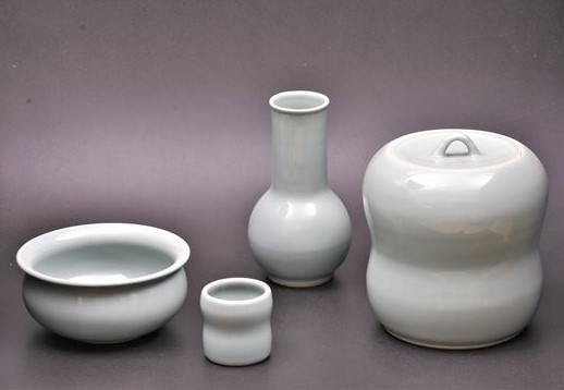 楽天市場】皆具 紺紫交趾 菊唐草 谷口菁嵐作（桐箱） : 茶道具商 左座園