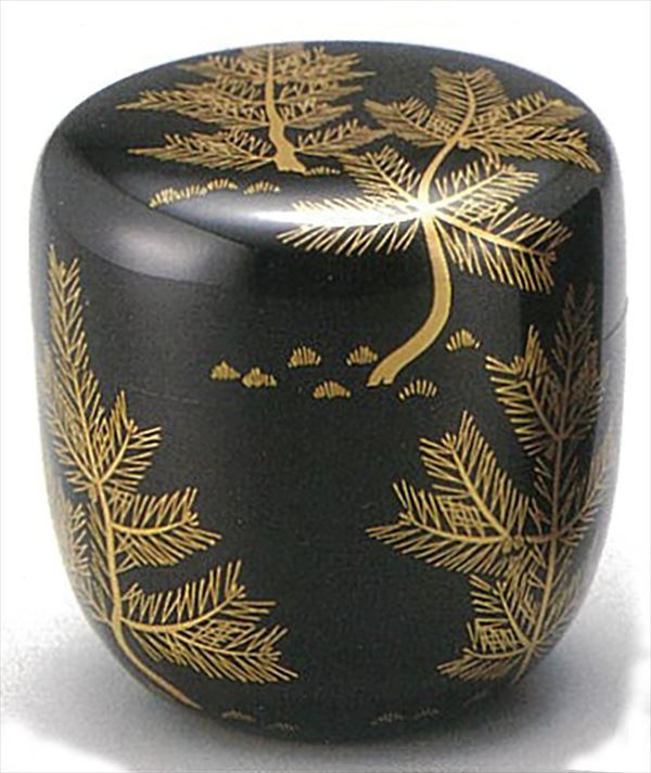 茶道具　山中塗　中村宗悦作　井伊宗観好　尾花に鶉蒔絵　平棗　共箱　V　R6409 茶道具 山中塗 中村宗悦作 井伊宗観好 尾花に鶉蒔絵 平棗 共箱 V