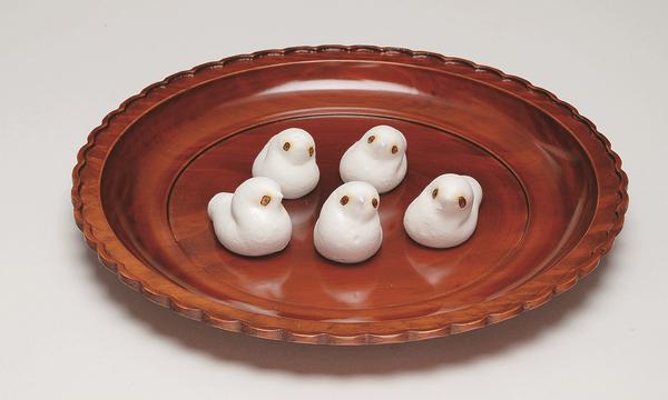 楽天市場】茶道具 古代根来塗 輪花盆(錦華鉢) 木質 日本製 : お