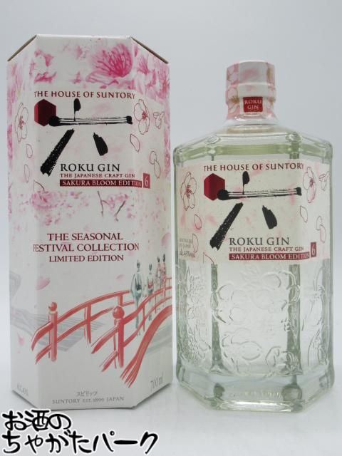 ROKU GIN スピリッツ　桜の花限定版 あるコール度数43% 700ml 楽天市場】【ジャパニーズクラフトジン】『サントリー六 SAKURA