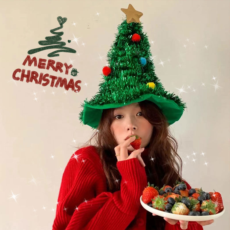サンタ帽子付きクリスマスツリー クリスマス ツリー サンタ おもちゃ 踊る クリスマスツリー 歩く