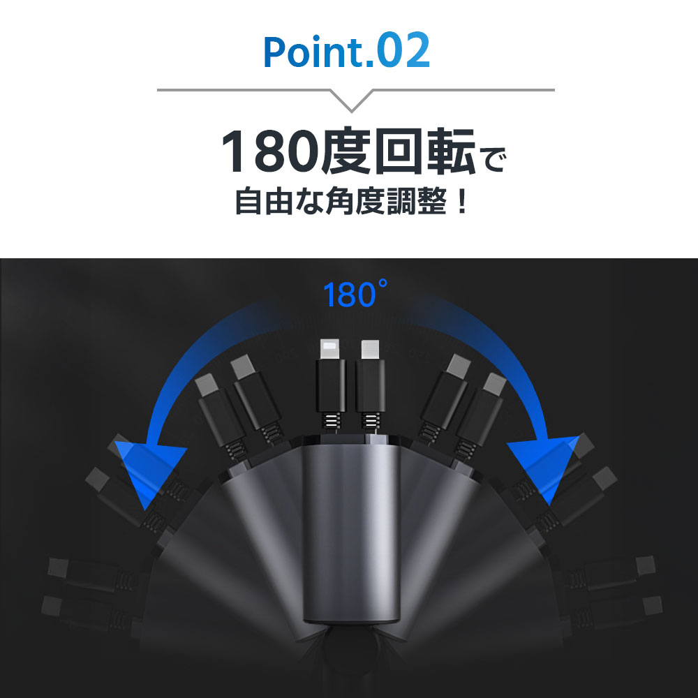 《45％OFFクーポン》【楽天1位】シガーソケット スマホ充電器 シガーチャージャー 巻き取り Type-C Lightning 急速充電 カーチャージャー 4台同時充電 巻き取り リール式 12V車 24V車 後部座席充電 車載充電器 電圧計