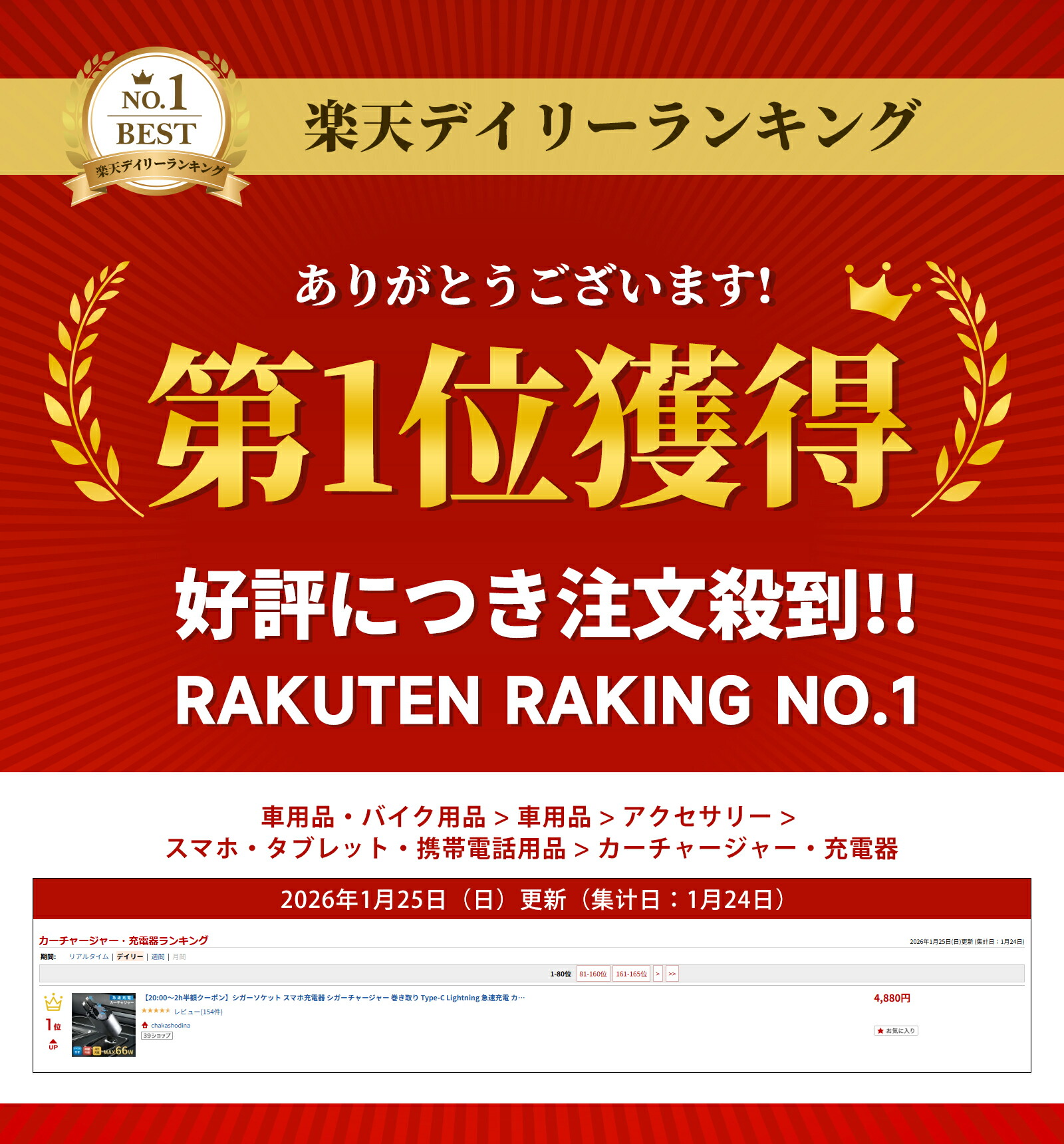《45％OFFクーポン》【楽天1位】シガーソケット スマホ充電器 シガーチャージャー 巻き取り Type-C Lightning 急速充電 カーチャージャー 4台同時充電 巻き取り リール式 12V車 24V車 後部座席充電 車載充電器 電圧計