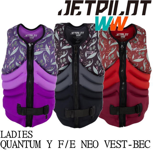 【ＪＥＴＰＩＬＯＴ/ジェットパイロット】JA21304　《ＱＵＡＮＴＵＭ　Ｙ　Ｆ/Ｅ　ＮＥＯ　ＶＥＳＴ　ＢＥＣ》レディースライフジャケット・ネオベスト　インパクトベスト　ウエイクボ－ド　SUPボ－ド　サップボード　セール　SALE