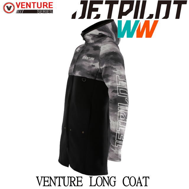 JA22164C-CamoBlack VENTURE LONGＴＯＵＲ ＣＯＡＴ ベンチャーロングツアーコート 防寒 ネオプレン素材 迷彩柄 トップ