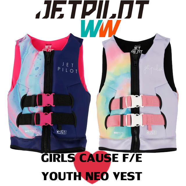 JA24211G【JETPILOT/ジェットパイロット】《GIRLS CAUSE F/E YOUTH NEO VEST》|チャレンジマリン店