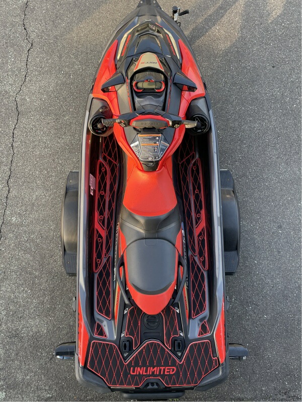 取寄せ☆受注発注★★ＮＥＷ★【ＵＮＬＩＭＩＴＥＤ・アンリミテッド 】UL51101 ダイヤ SEADOO デッキマット テープ付き RXT-X  各色 UNLIMITED UL51101 シードゥ  BOMBARDIER ジェットスキー