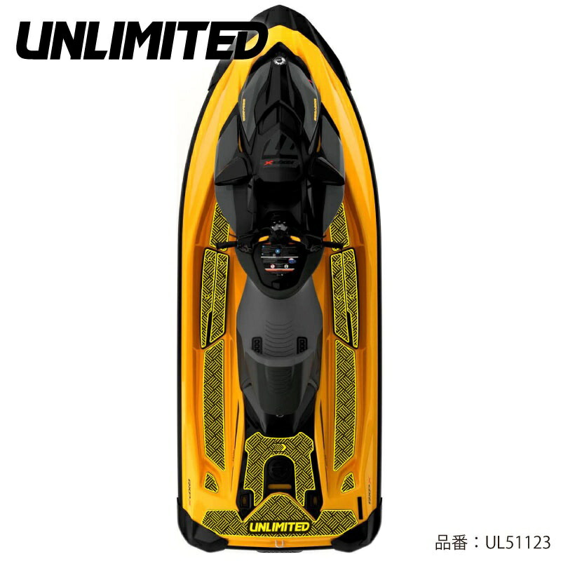 取寄せ☆受注発注★★ＮＥＷ★【ＵＮＬＩＭＩＴＥＤ・アンリミテッド 】UL51123 チェッカー Sea-Doo RXP-X デッキマット テープ付き UNLIMITED UL51123 シードゥ BOMBARDIER ジェット PWC