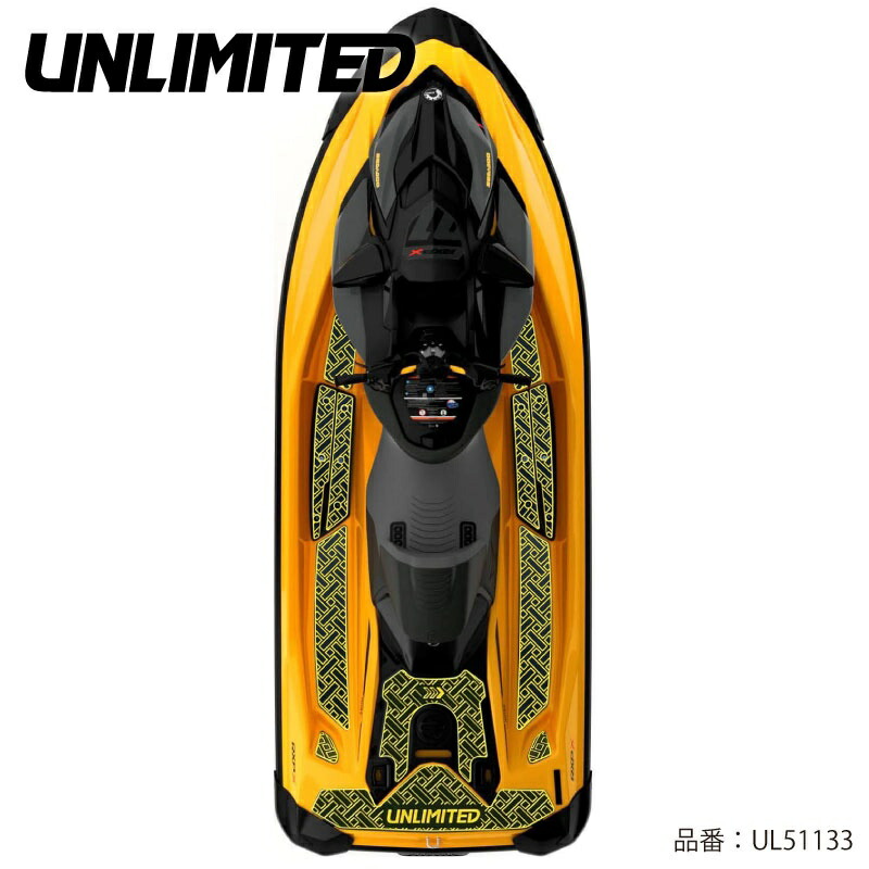 取寄せ☆受注発注★★ＮＥＷ★【ＵＮＬＩＭＩＴＥＤ・アンリミテッド 】UL51133 レクタングル Sea-Doo RXP-X デッキマット テープ付き  UNLIMITED UL51133 シードゥ BOMBARDIER ジェット PWC
