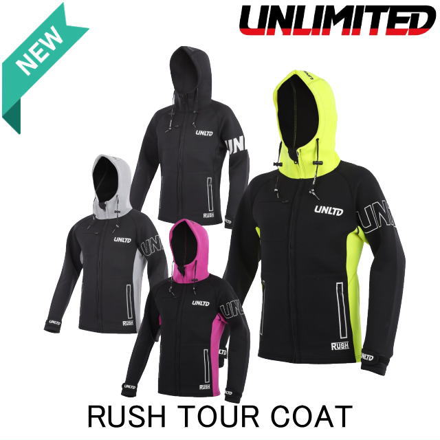 店先棚卸し資産＆取寄せ【ＵＮＬＩＭＩＴＥＤ・アンリミテッド 】 UWC0615 ＣＯＭＰＴＩＴＩＯＮ ＣＯＡＴ 周遊旅行厚地の外套 上衣 ネオプレーン 情の籠もった原料品 JETスキーの板 ウエイクボード 生存期間上衣