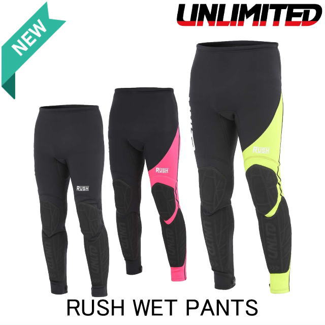 【UNLIMITED・アンリミテッド 】UWP0612 UNLIMITED RUSH WETPANTS ウェットパンツ ネオパンツ ニーパッド付き メンズ ジャケット ネオプレーン ウエット素材 JETスキー ライフジャケット|チャレンジマリン店