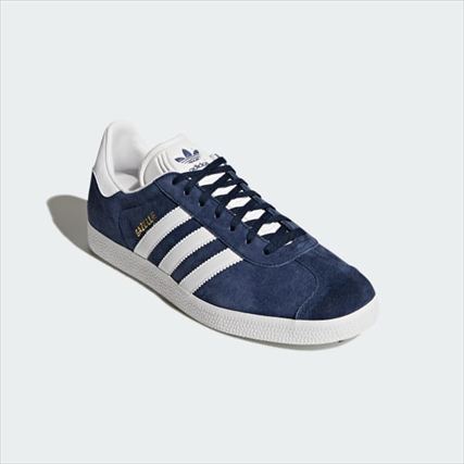 adidas(アディダス) ガゼル (Collegiate Navy / White / Gold Metallic)