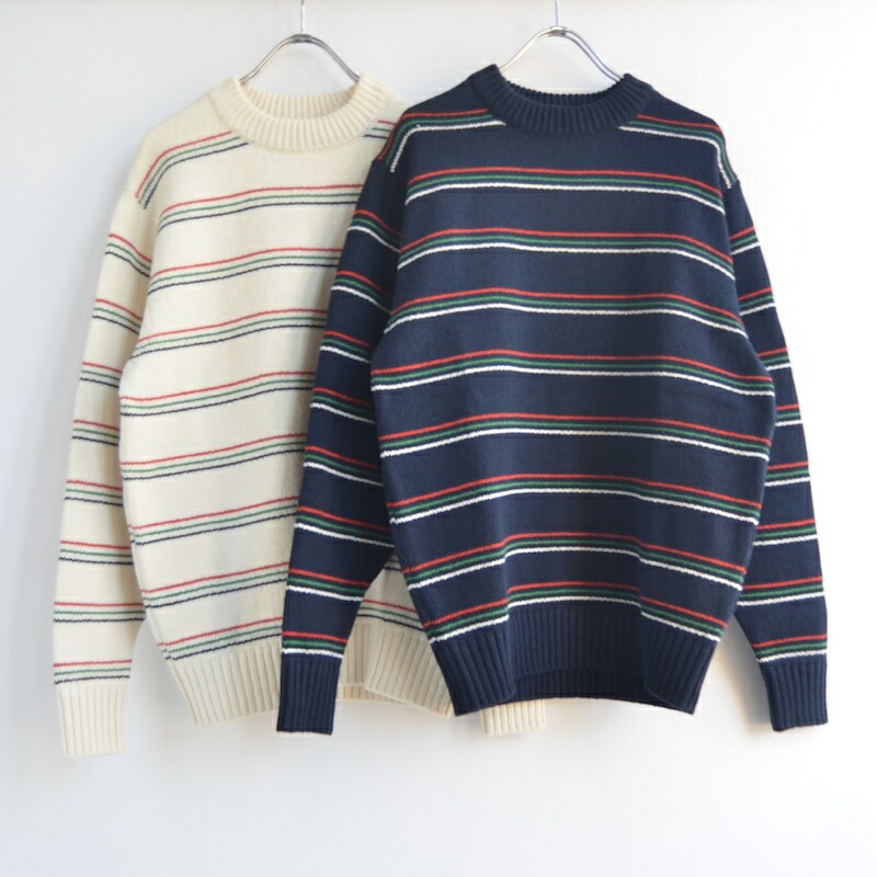 FUJITO(フジト) C/N Border Sweater WF1-K30