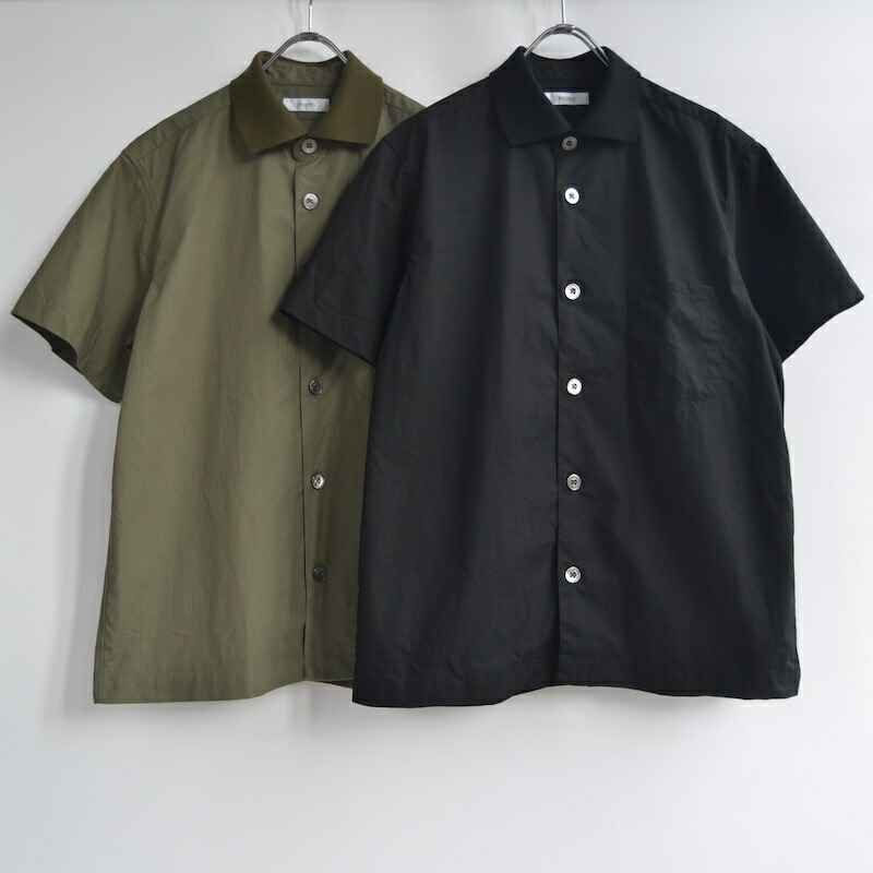 FUJITO(フジト) Knit Collar S/S Shirt WF1-S36