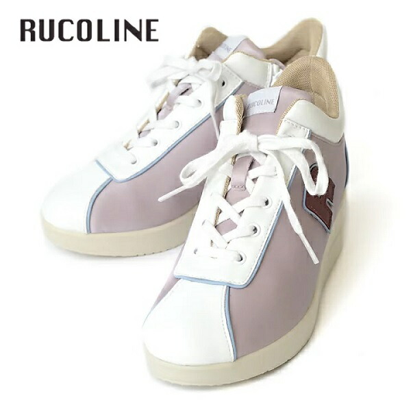 ルコライン スニーカー ルコライン 靴 RUCO LINE \u003cBR\u003eRUCO-006PK RASO MULTY サクラ色 白いこと 合皮 / \u003cBR\u003e青み パイピング / エンジ色 R目じるし 姿勢ジッパー付 \u003cBR\u003e３E 幅ひろい ルコライン レディース シューズ \u003cBR\u003eRUCO LINE ルコラインスニーカー 新作 取りまわし店 京都