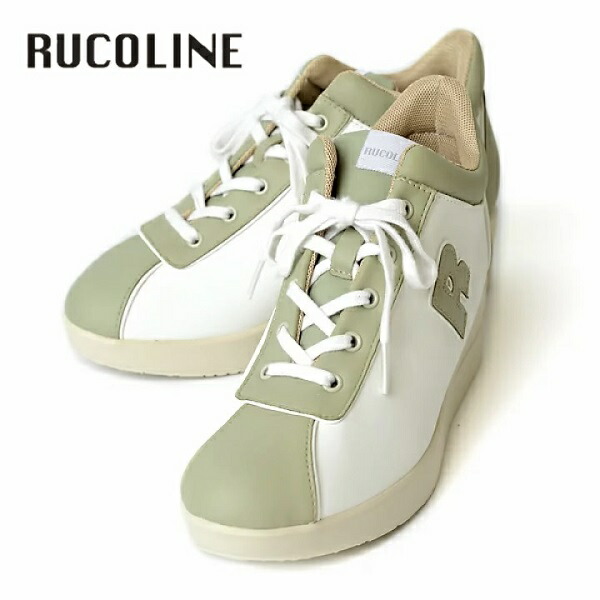 ルコライン スニーカー ルコライン 靴 RUCO LINE \u003cBR\u003eRUCO-007KK khaki CALF PU カーキ 白いこと 合皮 \u003cBR\u003e姿勢ジッパー付 ３E 幅ひろい ルコライン レディース シューズ \u003cBR\u003eRUCO LINE ルコラインスニーカー 新作 取りまわし店 京都 母の日 差し上げ物