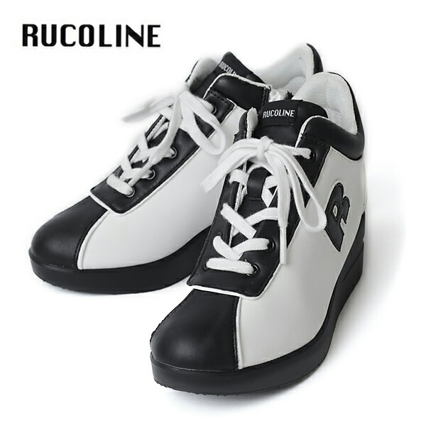 ルコライン スニーカー ルコライン 靴 RUCO LINE \u003cBR\u003eRUCO-007BK CALF PU 黒いこと 白いこと 合皮 黒 白 \u003cBR\u003e姿勢ジッパー付 ３E 幅ひろい ルコライン レディース シューズ \u003cBR\u003eRUCO LINE ルコラインスニーカー 新作 取りまわし店 京都 母の日 差し上げ物