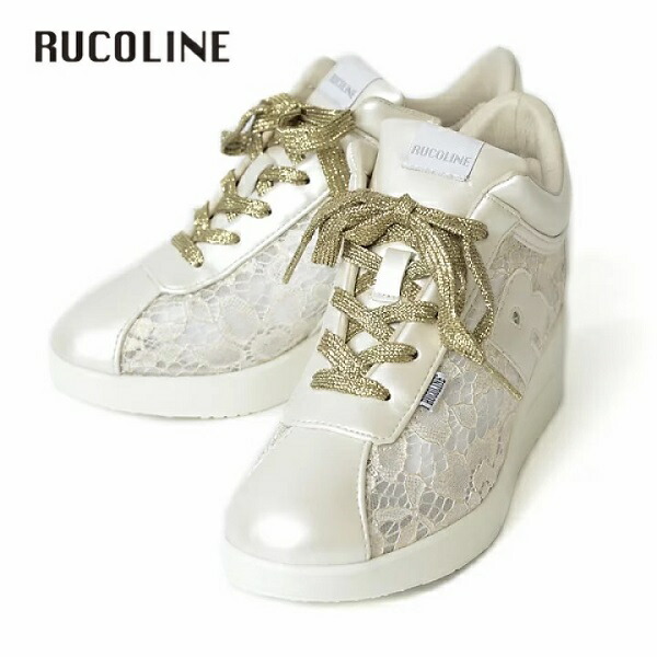 ルコライン スニーカー ルコライン 靴 RUCO LINE \u003cBR\u003eRUCO-014GO PIZZO LUX スピード競技出どころ 合皮ベージュ 紐ゴールド \u003cBR\u003eR目じるし 片方チャック付 ３E 幅ひろい ルコライン レディース シューズ \u003cBR\u003eRUCO LINE ルコラインスニーカー 新作 取りまわし店 京都 母の日