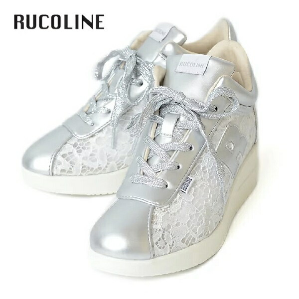 ルコライン スニーカー ルコライン 靴 RUCO LINE \u003cBR\u003eRUCO-014SI PIZZO LUX スピード競技出どころ × 合皮 しろがね色 R目じるし \u003cBR\u003e片方チャック付 ３E 幅ひろい ルコライン レディース シューズ \u003cBR\u003eRUCO LINE ルコラインスニーカー 新作 取りまわし店 京都 母の日