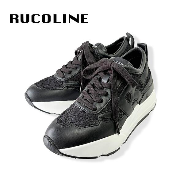 ルコライン スニーカー ルコライン 靴 RUCO LINE \u003cBR\u003eRUCO-21BK PIZZO CALF PU スピード競技出どころ 合皮 黒いこと 黒 \u003cBR\u003eR目じるし 新ソールタイプ 置き目取りすてる チャック皆無 \u003cBR\u003eルコライン レディース シューズ RUCO LINE \u003cBR\u003eルコラインスニーカー 新作 取りまわし店 京都 母の日