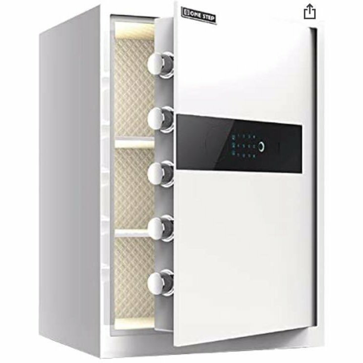 楽天市場】金庫 電子金庫 60cm 白 タッチパネル 指紋認証 アラーム機能 楽天市場】金庫 電子金庫 60cm 白 タッチパネル 指紋認証 アラーム機能