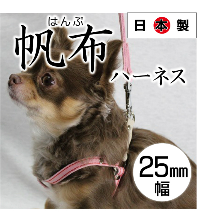 楽天市場 25mm幅 帆布ハーネス ペット 丈夫 オシャレ 人気 首輪 犬 小型 小型犬 売れ筋 軽量 安心 安全 日本製 送料無料 プレゼント テニー Tenny Chammyショップ