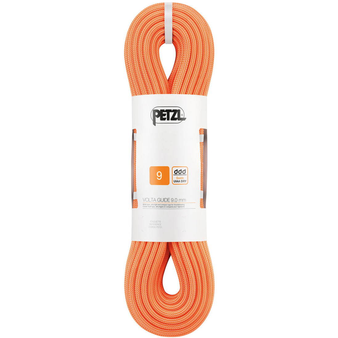 縄索【PETZL ペツル ボルタお引き回し9.0粍 50m】貨物輸送無料 R36AO 縄索 クライミング用 活動的