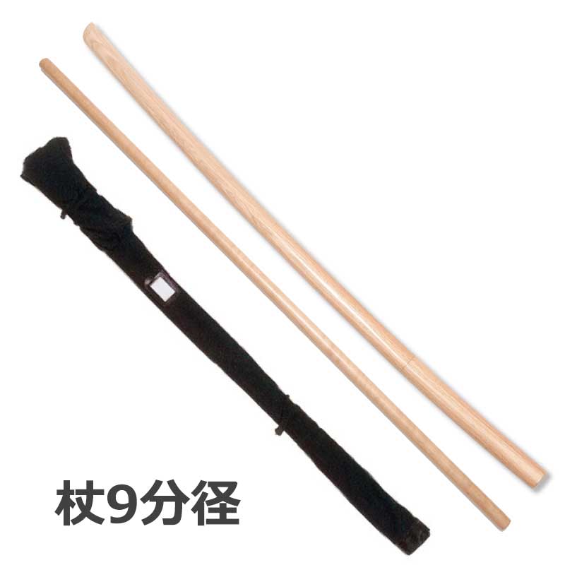 楽天市場】【松勘】杖道 木刀 大刀 白樫 革鍔付き 3尺3寸5分 74-003 長