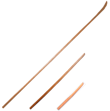 なぎなた 薙刀 店 弓道 道着 東山堂 東山堂 白樫製 直心影流 居合刀 ３点セット 薙刀 大刀 短刀