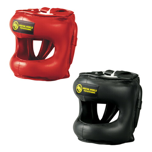 マーシャルワールド ヘッドギア 黒　赤セット マーシャルワールド ヘッドギア 黒 赤セット マーシャルワールド