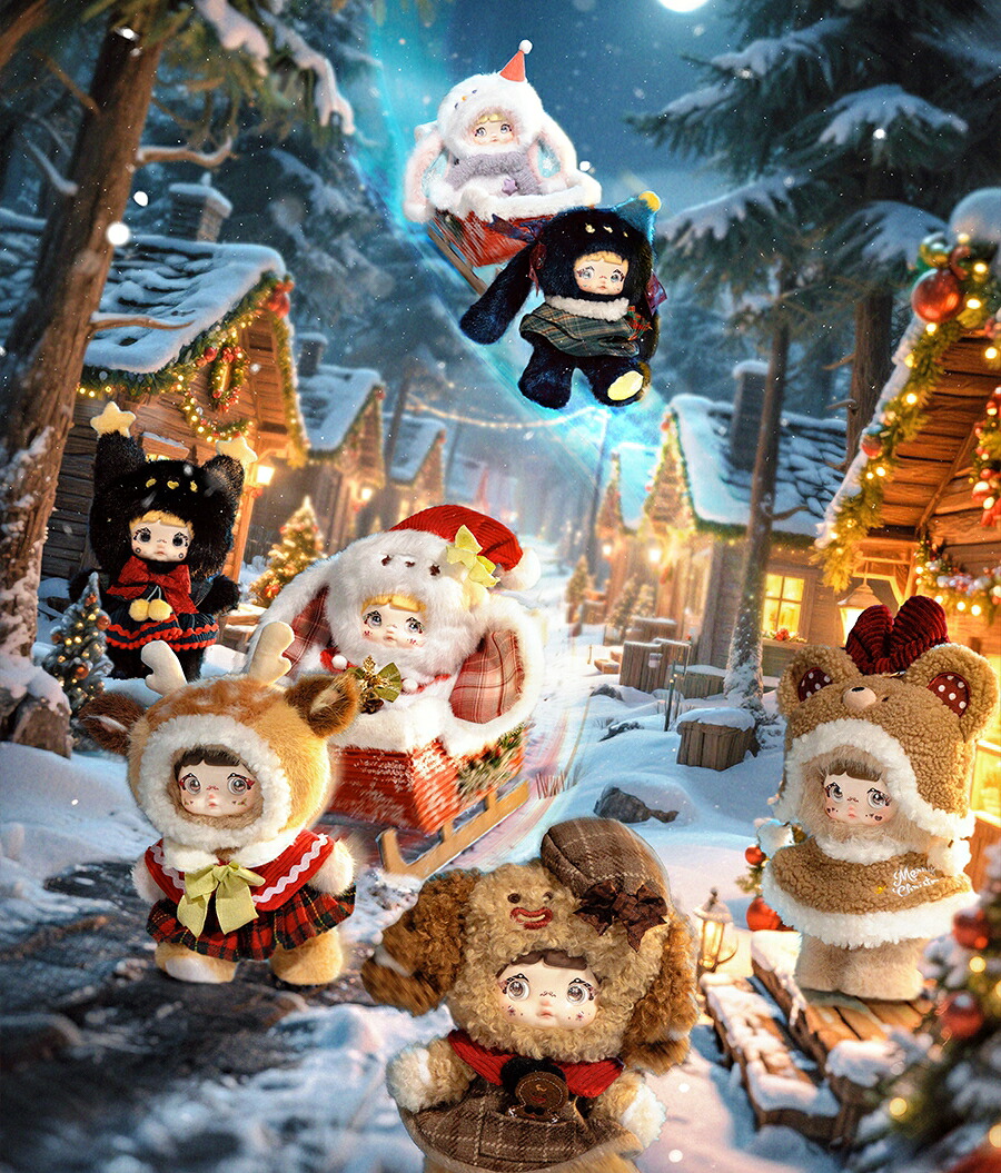 【新品】Nommi Magical Christmas Eve ふしぎなクリスマス1BOX(6個入)【送料別。宅配便】フィギュア 箱買い 大人買い 海外デザイナー 中国フィギュア ゲーミング デザイナーズトイ コレクション インテリア|チャンプネット758 店